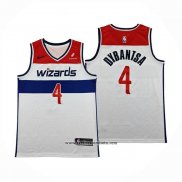 Camiseta Washington Wizards AJ Dybantsa NO 4 Association 2025-26 Blanco