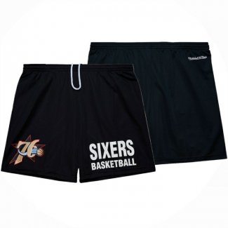 Pantalone Philadelphia 76ers Mitchell & Ness Hardwood Classics Negro