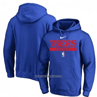 Sudaderas con Capucha Philadelphia 76ers Practice Performance 2022-23 Azul