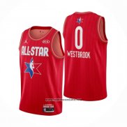 Camiseta All Star 2020 Houston Rockets Russell Westbrook #0 Rojo