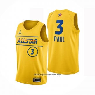 Camiseta All Star 2021 Phoenix Suns Chris Paul #3 Oro