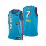 Camiseta All Star 2025 Jaylen Brown NO 7 Azul Claro