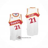 Camiseta Atlanta Hawks Dominique Wilkins #21 Retro Blanco