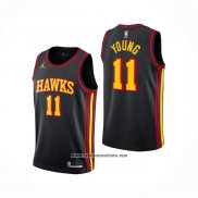 Camiseta Atlanta Hawks Trae Young #11 Statement 2020-21 Negro