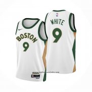 Camiseta Boston Celtics Derrick White #9 Ciudad 2023-24 Blanco