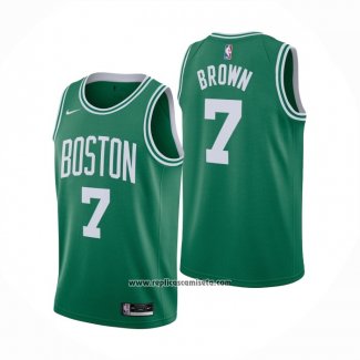 Camiseta Boston Celtics Jaylen Brown #7 Icon 2020-21 Verde