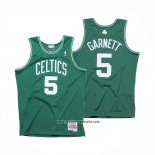 Camiseta Boston Celtics Kevin Garnett #5 Hardwood Classics Throwback Verde