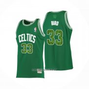 Camiseta Boston Celtics Larry Bird #33 Snakeskin Hardwood Classics 2021 Verde