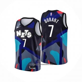 Camiseta Brooklyn Nets Kevin Durant #7 Ciudad 2023-24 Negro