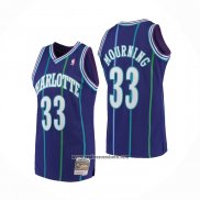 Camiseta Charlotte Hornets Alonzo Mourning #33 Mitchell & Ness Violeta