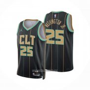 Camiseta Charlotte Hornets P.J. Washington JR. #25 Ciudad 2022-23 Negro