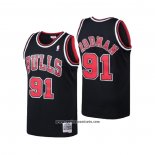 Camiseta Chicago Bulls Dennis Rodman #91 Mitchell & Ness Negro