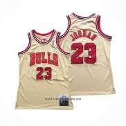 Camiseta Chicago Bulls Michael Jordan #23 Retro Crema