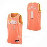 Camiseta Cleveland Cavaliers James Harden NO 1 Ciudad 2025-26 Naranja