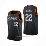 Camiseta Cleveland Cavaliers Larry Nance Jr. #22 Ciudad 2020-21 Negro