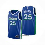 Camiseta Dallas Mavericks Reggie Bullock #25 Ciudad 2022-23 Azul