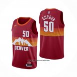 Camiseta Denver Nuggets Aaron Gordon #50 Ciudad 2020-21 Rojo