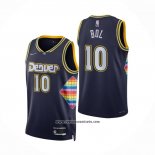 Camiseta Denver Nuggets Bol Bol #10 Ciudad 2021-22 Azul