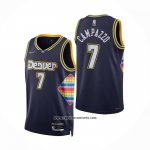 Camiseta Denver Nuggets Facundo Campazzo #7 Ciudad 2021-22 Azul
