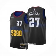 Camiseta Denver Nuggets Jamal Murray #27 Ciudad 2023-24 Negro