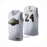 Camiseta Golden Edition Los Angeles Lakers Kobe Bryant #24 Blanco