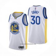 Camiseta Golden State Warriors Stephen Curry #30 Association 2021-22 Blanco