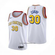 Camiseta Golden State Warriors Stephen Curry #30 Classic Edition Blanco