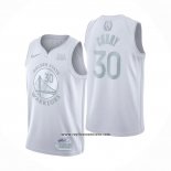 Camiseta Golden State Warriors Stephen Curry #30 MVP Blanco