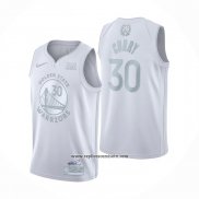 Camiseta Golden State Warriors Stephen Curry #30 MVP Blanco