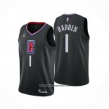 Camiseta Los Angeles Clippers James Harden #1 Statement 2021-22 Negro