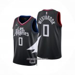 Camiseta Los Angeles Clippers Russell Westbrook #0 Statement Negro