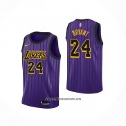 Camiseta Los Angeles Lakers Kobe Bryant #24 Ciudad 2018 Violeta