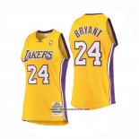 Camiseta Los Angeles Lakers Kobe Bryant #24 Mitchell & Ness 2008-09 Amarillo