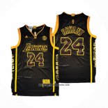 Camiseta Los Angeles Lakers Kobe Bryant #24 Retired Negro