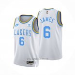 Camiseta Los Angeles Lakers LeBron James #6 Classic 2022-23 Blanco