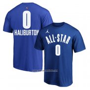 Camiseta Manga Corta All Star 2023 Tyrese Haliburton Azul