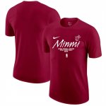 Camiseta Manga Corta Miami Heat Rojo
