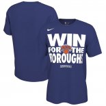 Camiseta Manga Corta New York Knicks 2025 NBA Playoffs Azul