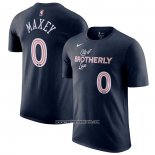Camiseta Manga Corta Philadelphia 76ers Tyrese Maxey Ciudad 2023-24 Azul
