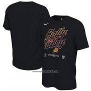 Camiseta Manga Corta Phoenix Suns 2023 NBA Playoffs Mantra Negro