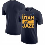 Camiseta Manga Corta Utah Jazz Negro1