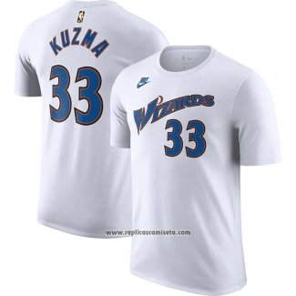 Camiseta Manga Corta Washington Wizards Kyle Kuzma Classic 2022-23 Blanco