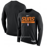 Camiseta Manga Larga Phoenix Suns Practice Performance 2022-23 Negro