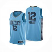 Camiseta Memphis Grizzlies Ja Morant NO 12 Statement 2024-25 Azul