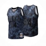 Camiseta Milwaukee Bucks Ray Allen #34 Mitchell & Ness 2001-02 Negro