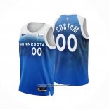 Camiseta Minnesota Timberwolves Personalizada Ciudad 2023-24 Azul