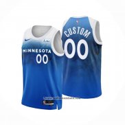 Camiseta Minnesota Timberwolves Personalizada Ciudad 2023-24 Azul