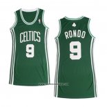 Camiseta Mujer Boston Celtics Rajon Rondo #9 Icon Verde