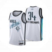 Camiseta NBA All Star 2026 Giannis Antetokounmpo NO 34 Blanco