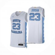 Camiseta NCAA North Carolina Tar Heels Michael Jordan #23 Blanco